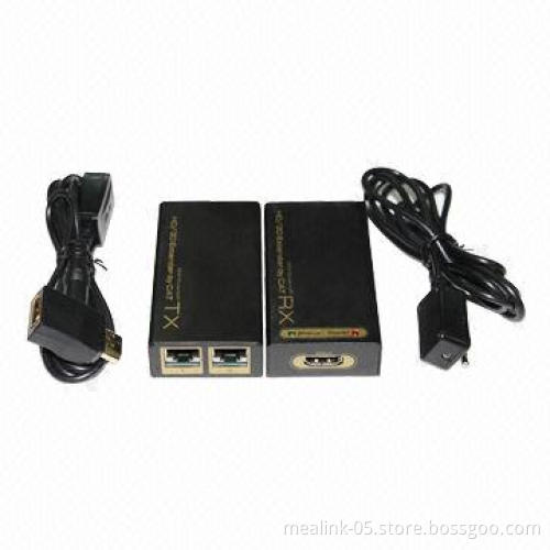 HDMI-CAT-HDMI Double CAT5e/6 Cable 30M Extender with IR